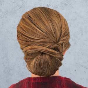 chiffon knot updo